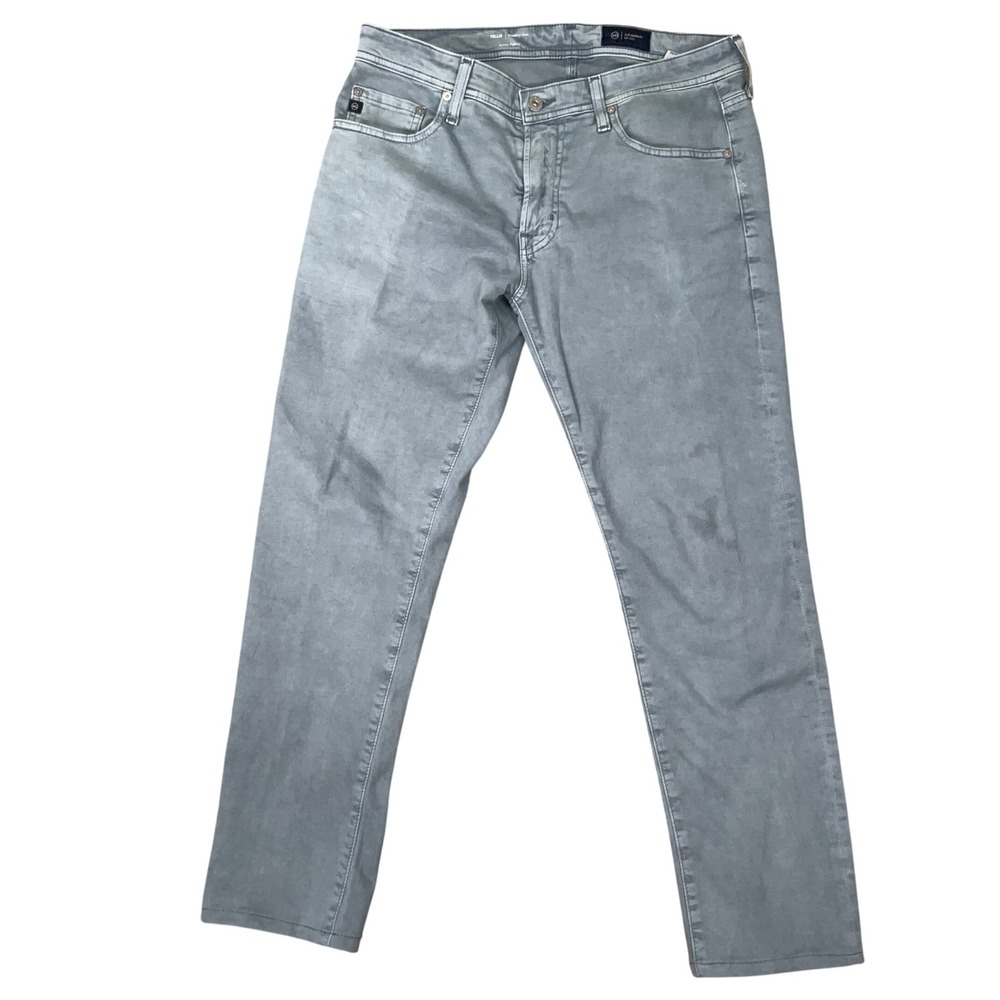AG Tellis Jeans Mens 32 Blue Gray Modern Slim Italian Garment Dyed Stretch Pants